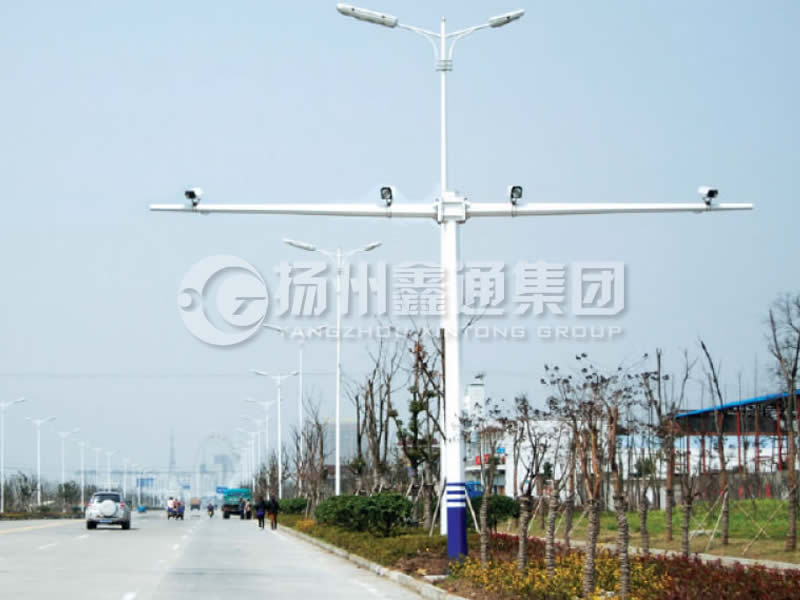 DJG-004，電子警察桿，T型八棱電警桿