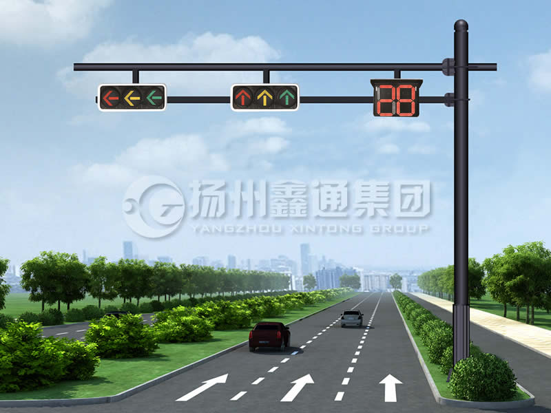 XHDG-061，F(xiàn)型信號燈桿，晉中信號燈桿