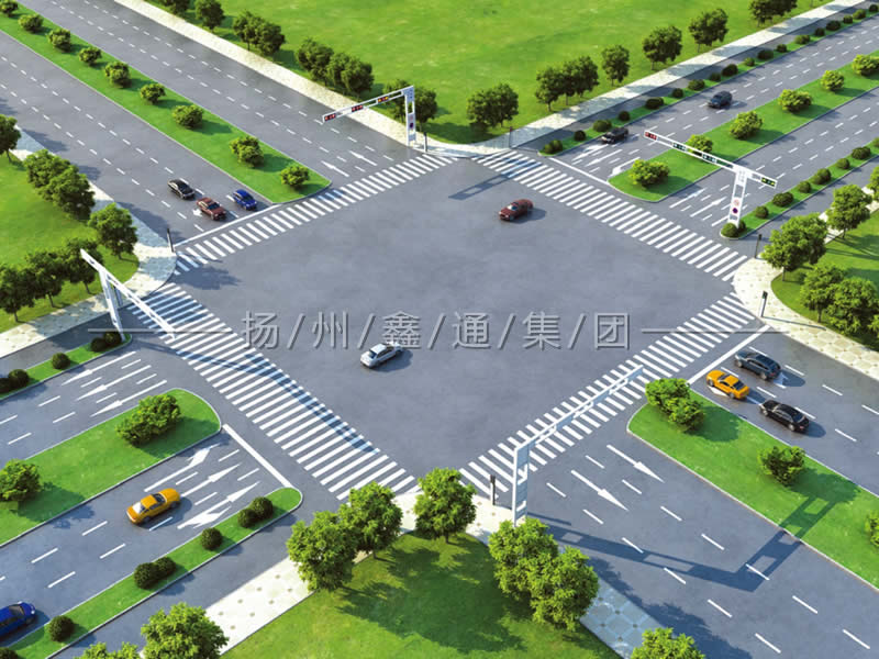 雙向六車(chē)道十字路口信號(hào)燈方案